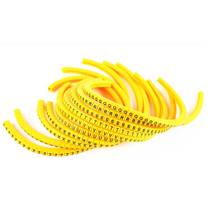حروف سیم حلقه ای EC-1 سری کامل از A تا Z (26 حلقه 1000 عددی) برای سیم 1.5 تا 4(26000 عدد)